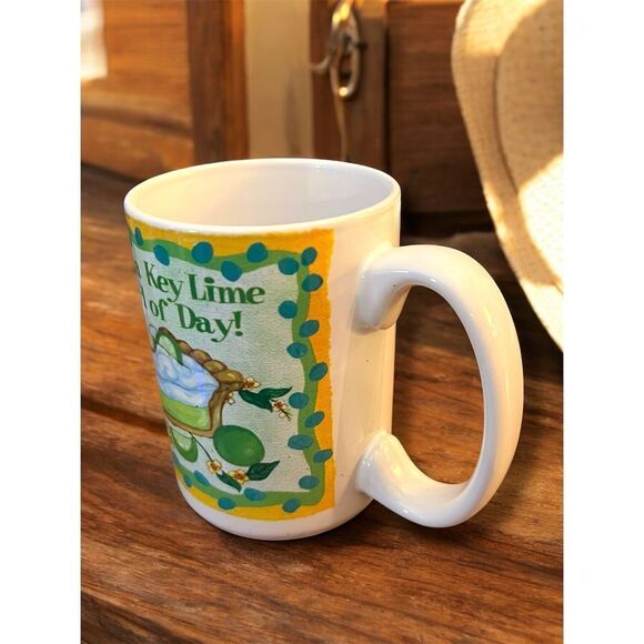 Cuppa Ceramic Coffee Mug Key Lime Pie Recipe Multicolor Key West Florida Cute - Picture 6 of 9